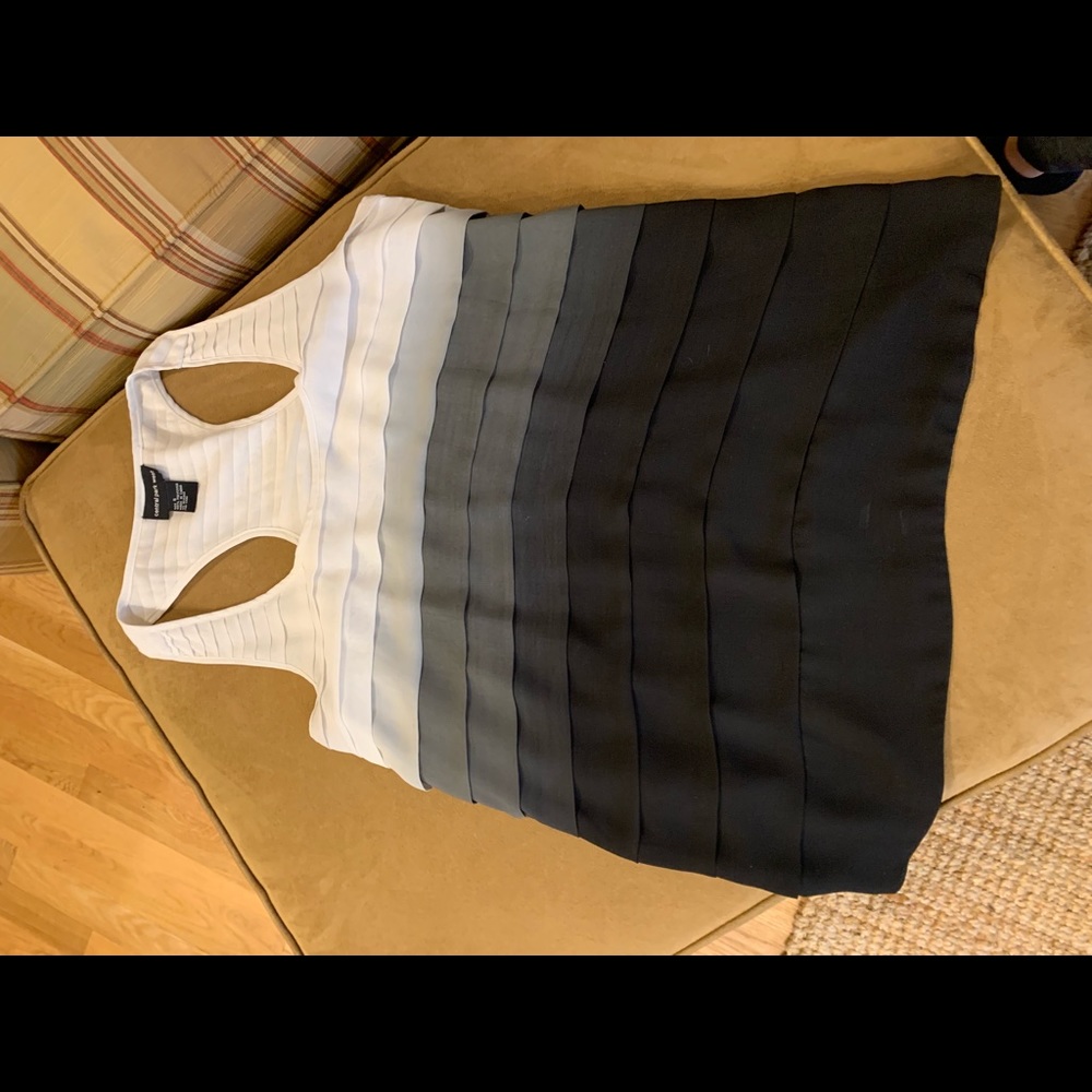 Ombré tiered silk tank by Central Park West